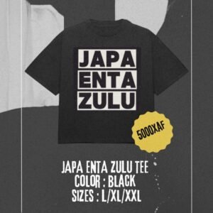 JAPA ENTA ZULU BLACK TEE PART 1